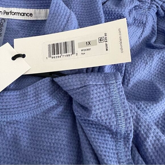 🆕 Calvin Klein Performance Moisture Wicking Workout Pullover Top size 1X - Picture 8 of 9